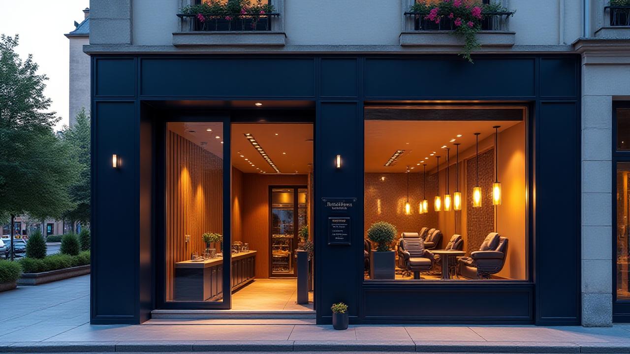 L'entrée prestigieuse du salon Stellahair à Paris